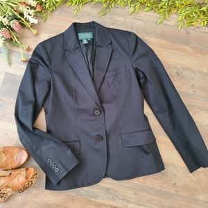 Lauren • Ralph Lauren Black Blazer